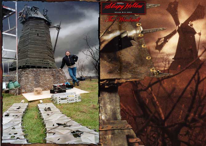 Derek Tombin Prop Maker Sleepy Hollow Windmills